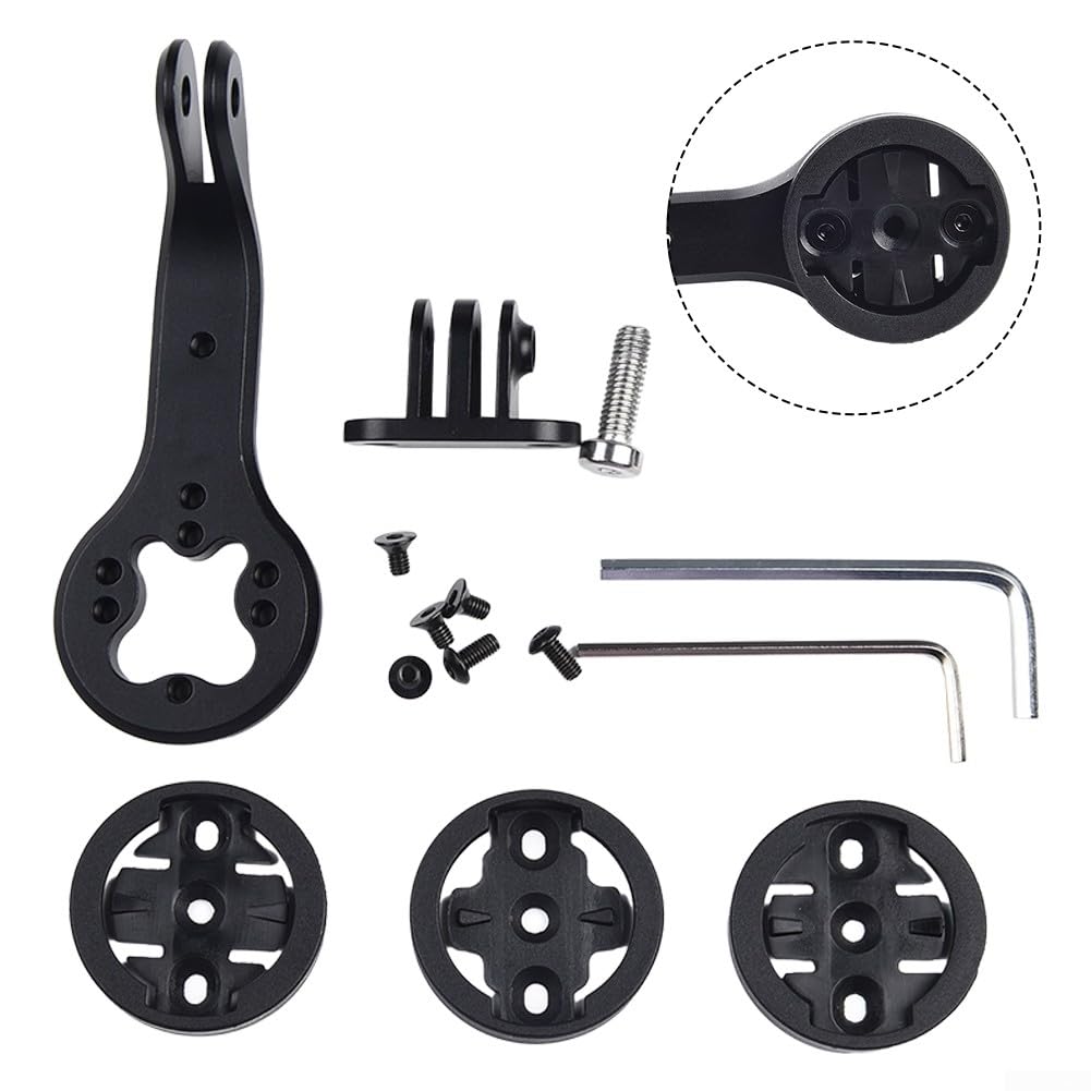 Supporto combinato per computer da bici, supporto per computer da bicicletta, per Garmin, progettato per Trek e per attacchi Bontrager Blendr