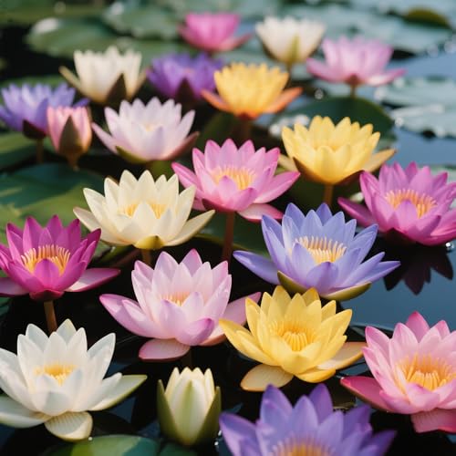 60 pièces de mixtes Lotus, sans OGM, pour l'intérieur, l'extérieur, la maison, le jardin