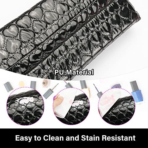 Yokilly Arm Rest For Nails, Washable Pu Leather Nail Pillow Arm Rest, Detachable Manicure Hand Rest Cushion Nail Art Accessories For Nails Tech, Nail Salon, Black #TOP5