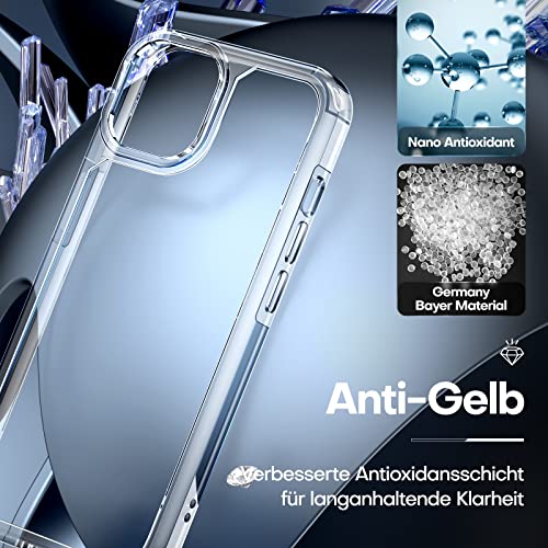 Tauri 3-in-1 Hülle für iPhone 14 mit 2 Schutzfolien