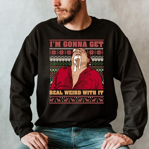 Vintage Surreal Humor Graphic Sweater – Get Weird With It Style, Multiple Sizes2