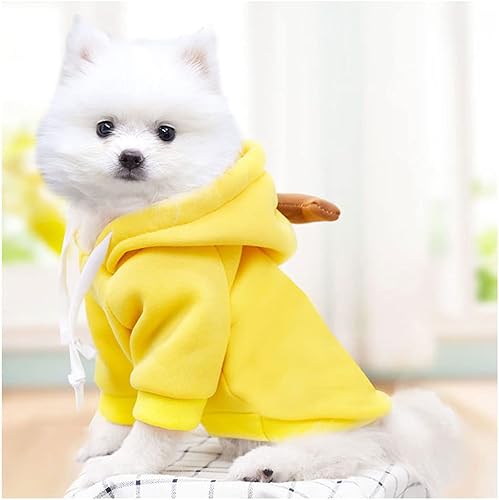 Miniatura 8 de XIAOYU Ropa para mascotas Sudaderas con capucha para perro, sudadera cálida, abrigo para cachorros, ropa de otoño e invierno con capucha de frutas,