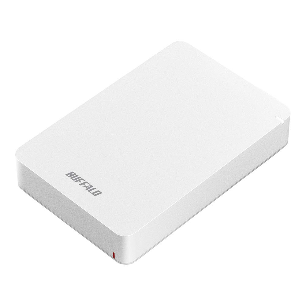 BUFFALO HD-PGF5.0U3-GWHA USB 3.1 (Gen.1) Compatible Shockproof Portable HDD 5TB White