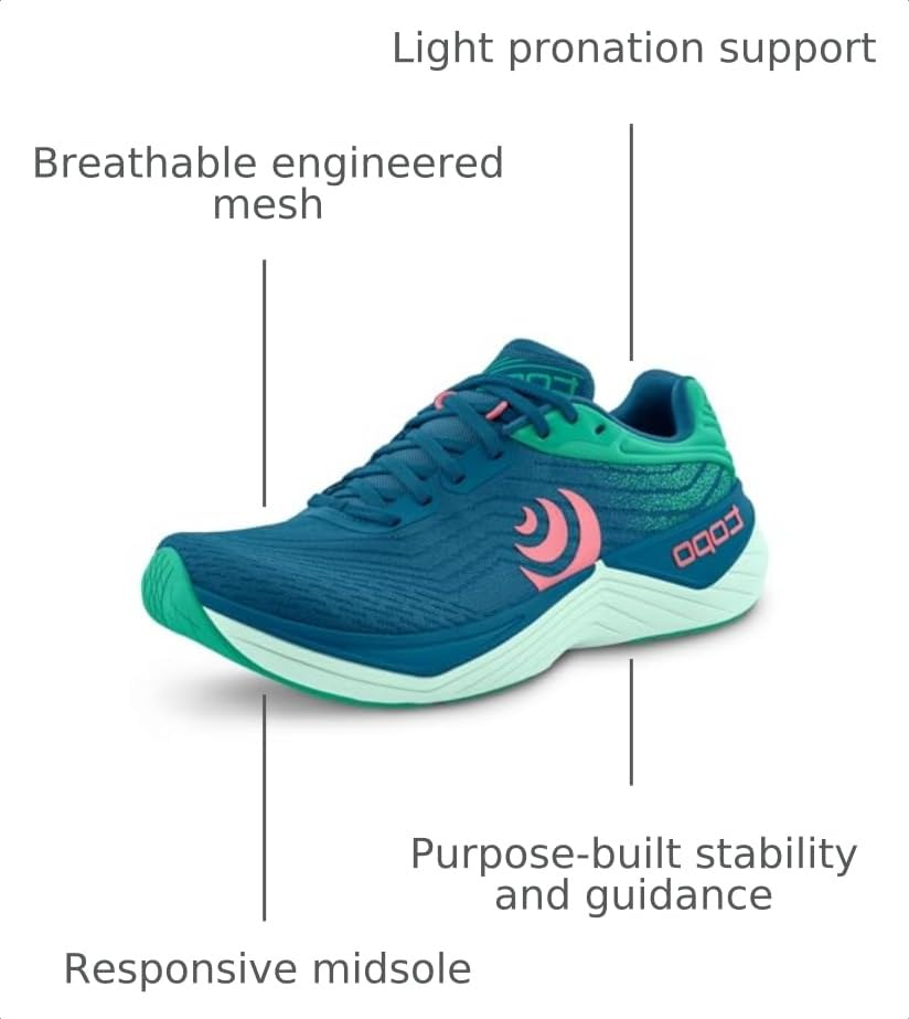 Image of Topo Athletic Women's Ultrafly 5 Comfortable Lightweight Cushioned Durable 5MM Drop Road Running Shoes, Athletic Shoes for Road Running