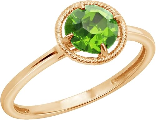 Tienda Collection 10k Gold Imported Crystal March Birthstone Ring