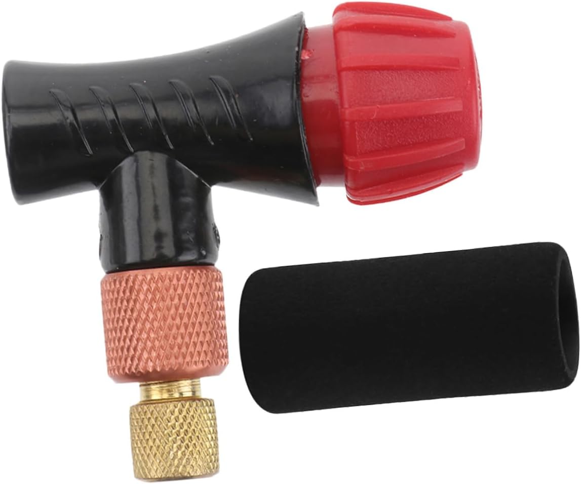 Beavorty Co2 Tire Inflator with Foam Sleeve, Hand Thermal Cover, Portable Bicycle Pump for Road and Mountain Bikes, Quick Inflation Cycling Accessory Set (2 Pieces)