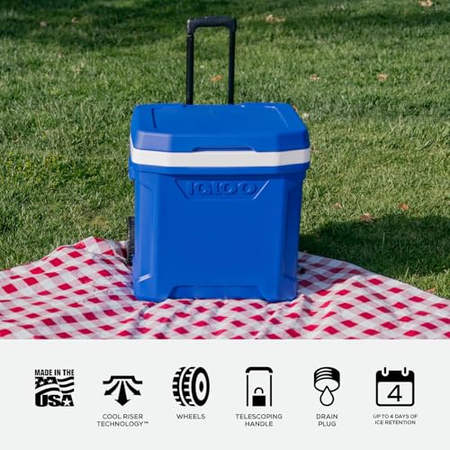 Image of Igloo Hard Coolers | Profile II Series | Insulated Ice Chests | Roller Cooler with Wheels