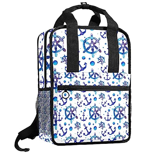 Sac à dos pour garçons bleu multicolore enfant avec sangle réglable