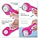 45mm Rotary Cutter Set, AGPtEK Pink Rotary Cutter with 7 Replacement Rotary Blades, Rotary Blades & Safety Lock for Precise Cutting, Ideal for Sewing Fabric Leather Quilting & More