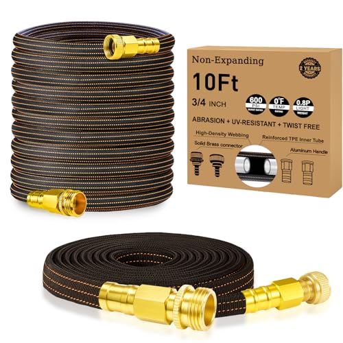 10FT Lightweight Garden Hose,Flexible Water Hose with...