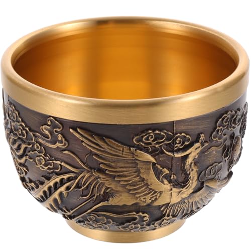 FUNOMOCYA Copa Del Dragón Fénix Taza De Té Vintage Chino Decoración Del Hogar Para Restaurantes Taza De Té Estampado De Dragón