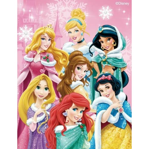 Partycolarità Ostia - Adorno para tartas, diseño de princesas de Disney, tamaño A4, para cortar Cover