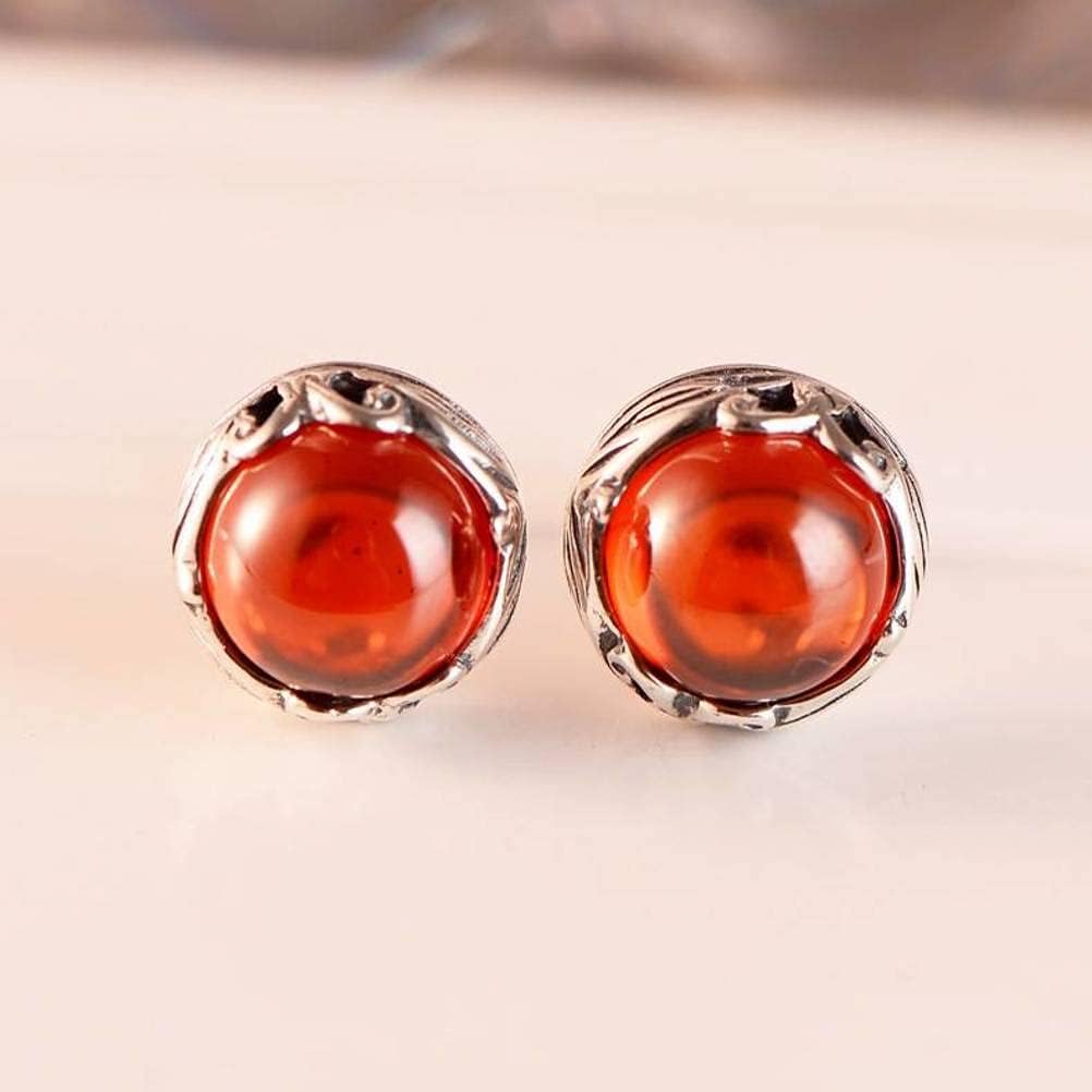 Ear925 Sterling Silver Jewelry Synthetic Garnet Classical Fashion Female Ear Stud/Lapis Lazuli