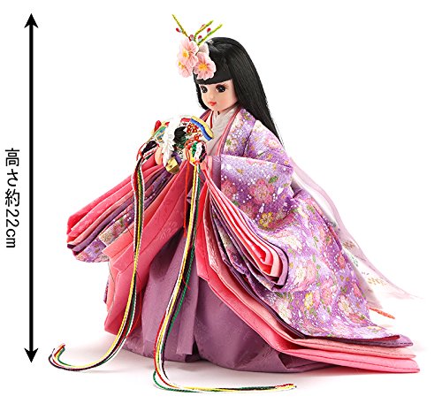 Amazon | 雛人形 リカちゃん 久月 立雛 単品 (紫) シリアル入 h293-ri