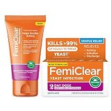 FemiClear 2-Day Dose Yeast Infection Product for Women Feminine Wash, Gentle Relief Formula Infectio