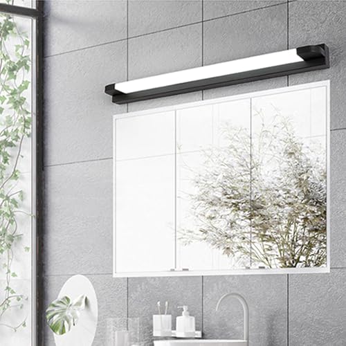 LED lámpara de espejo baño moderna y aplique de pared negro de 46cm 4