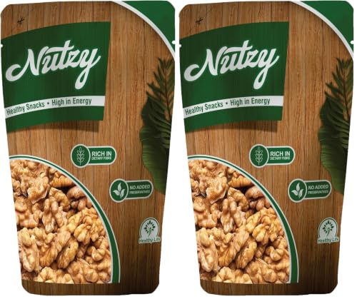Image of Nutzy Dried Fruits Nuts And Seeds (California Walnuts Kernels /Akhrot Giri, 200g) (Pack of 2)