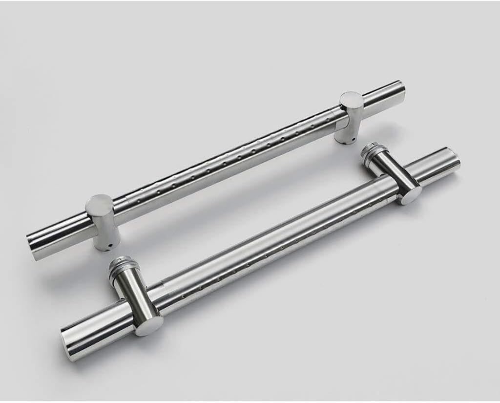 Door Handles,Heavy-Duty Stainless Steel Glass Door Push-Pull Handles Barn Door Wooden Door Handle Hardware,3 Lengths (Size : 800x500mm)