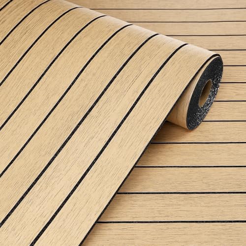 Livelynine Grueso Papel Pintado Autoadhesivo Listones Madera Natural 30CMx5M Vinilo Adhesivo Pared Dormitorio Habitación Comedor Papel Pared Adhesivo Lamas Madera Roble Marron Paneles Decorativos