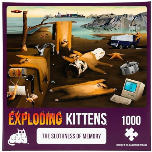 Exploding Kittens, Slothness of Memory Jigsaw Puzzle, 1000 Pieces, Ideal for Adults Teens, and Kids - Image 4
