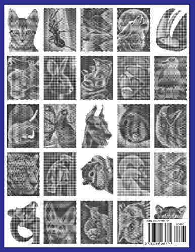 One Color DOTS: Animals: New Type of Relaxation & Stress Relief Coloring Book for Adults (One Color Relaxation) image 4