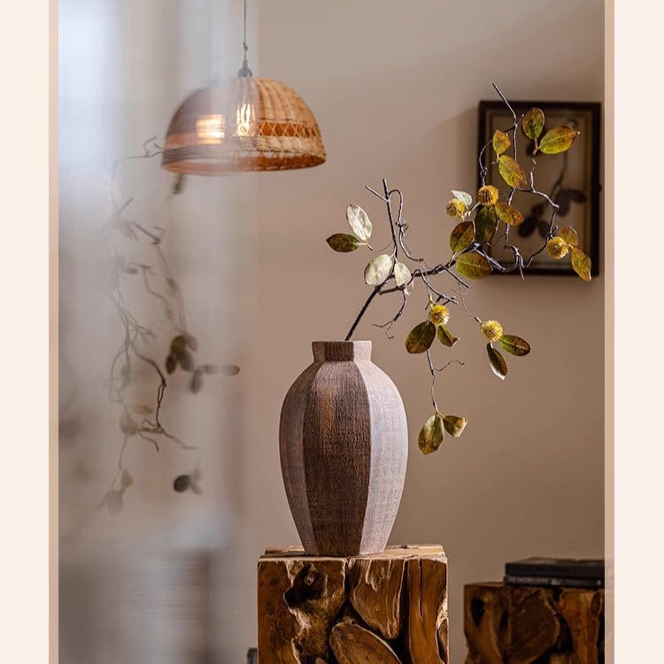 Rustic Reach Chestnut Leaf Branch Stem 44.5" Tall Green/Five Stems