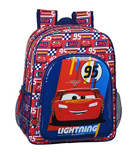 Safta 612011640 Mochila Junior Adaptable Carro Cars  Multicolor