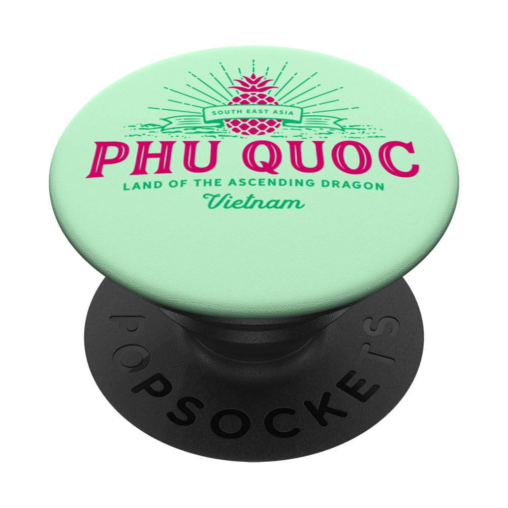Vietnam Tropical Palms Phu Quoc - Asia PopSockets Swappable PopGrip, Black