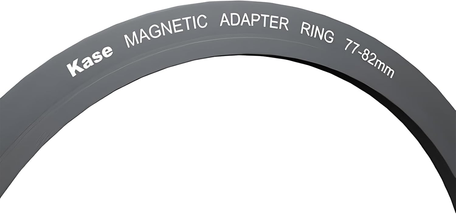Kase 72-82mm Magnetic Step Up Ring, Aviation Aluminum 0.5s Snap-On Frame for CPL/ND/UV Filters, No Vignette 16mm Wide-Angle DSLR Mirrorless Video, Replaces Screw-Mount Rings