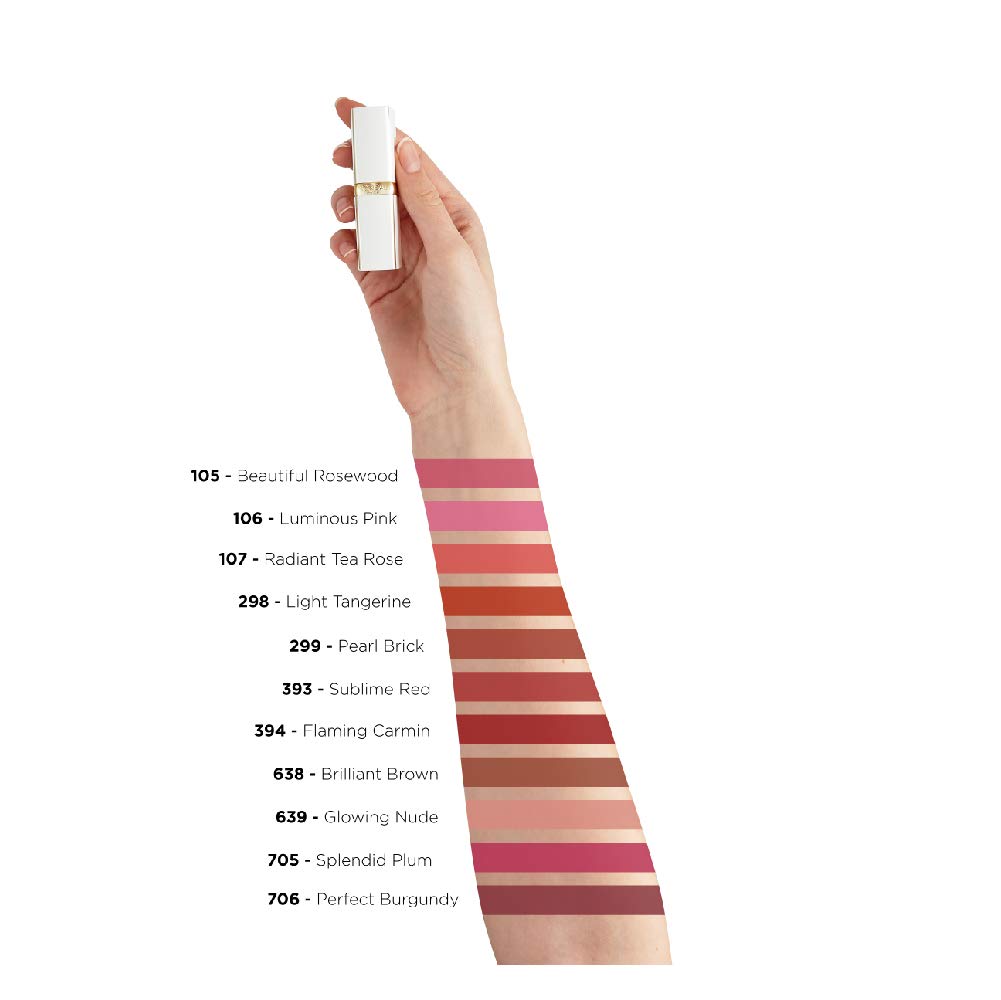 L'Oréal Paris Age Perfect Lipstick in No. 107 Radiant Tea Rose, Intensive Care and Shine, in Warm Red, 4.8 g - Image 4