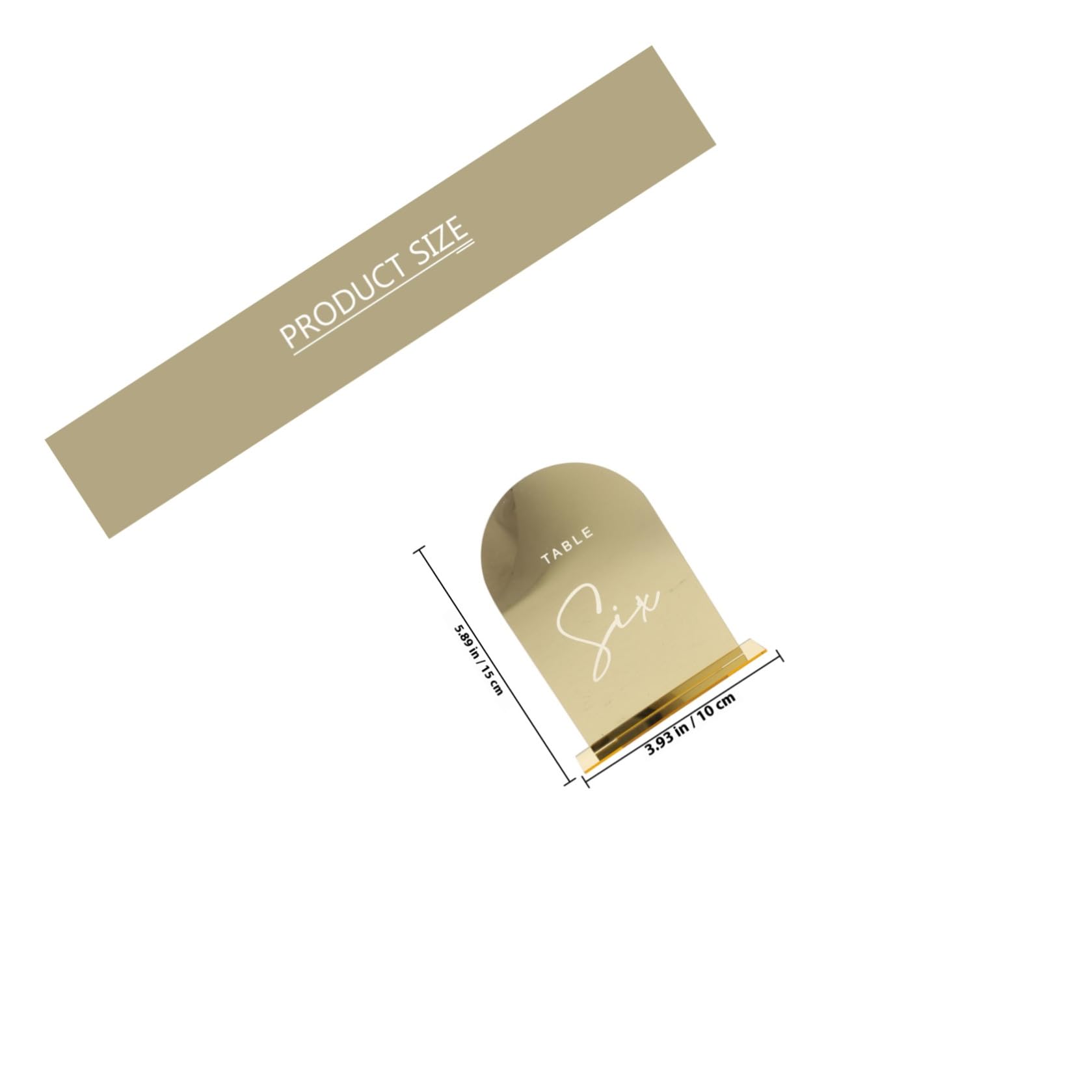 Mikikit 10 Pezzi Biglietti Segnaposto in Acrilico Oro per Matrimoni e Anniversari, Personalizzabili DIY e Facili da Pulire, Decorazioni Eleganti per Tavoli di Feste e Banchetti