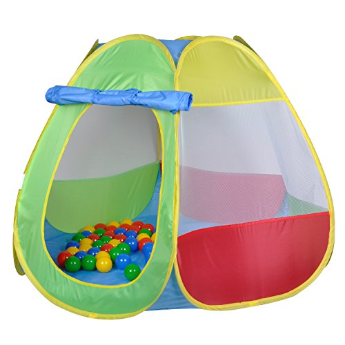 Knorrtoys 55323 - Bällebad Bellox inklusive 50 Bälle, Spielzelt, bunt, 100 x 100 x 90 cm