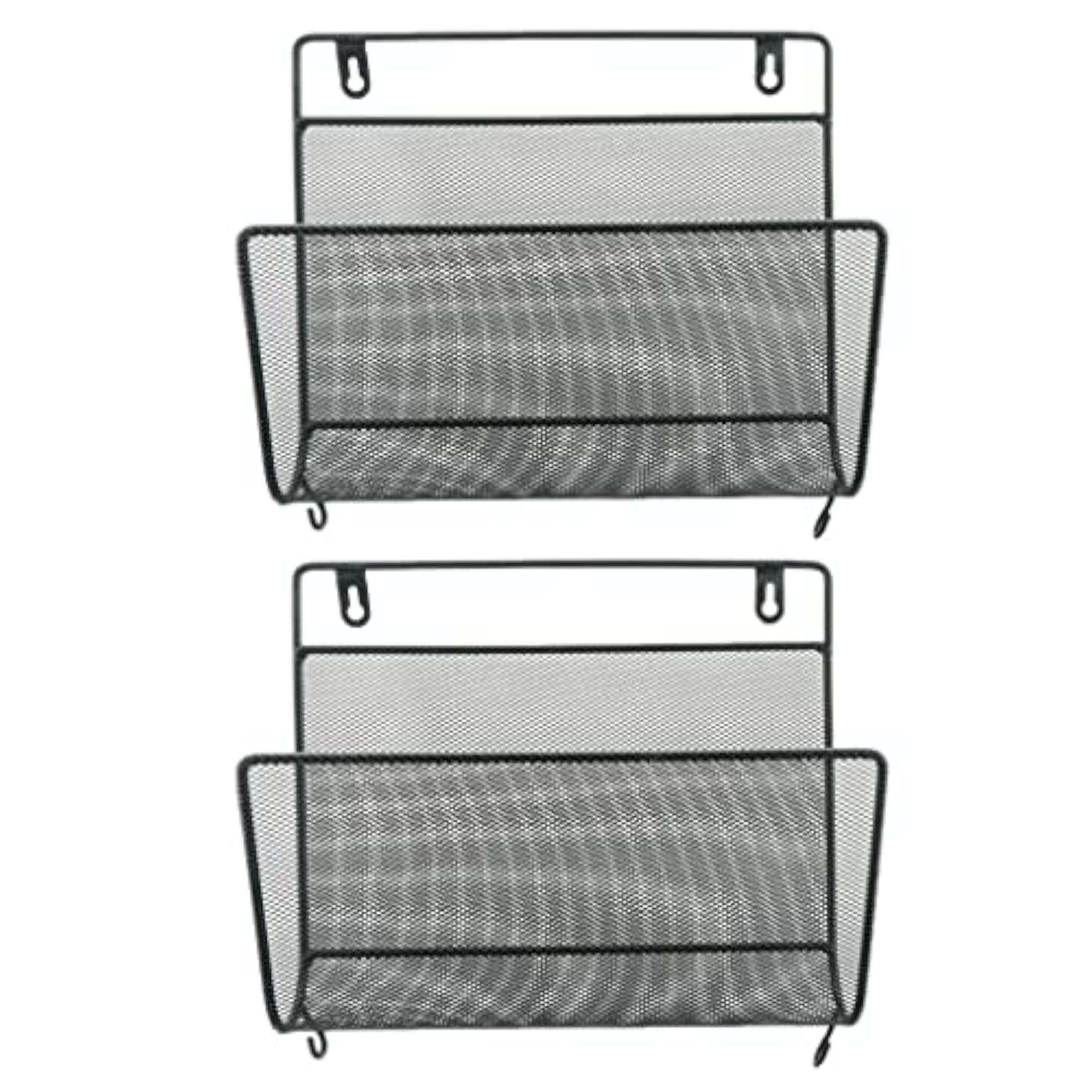 Wall Mounted Rack for Books & Newspapers, 2pc Holder