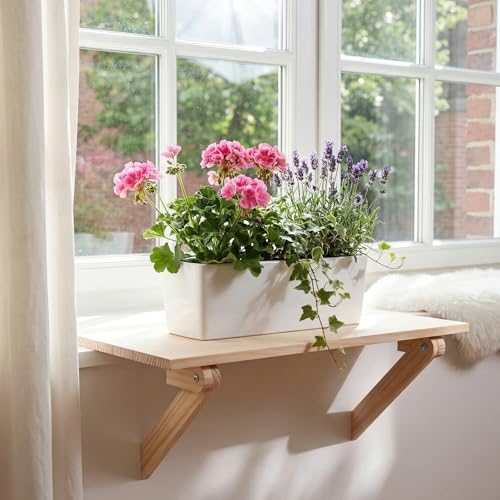 Colingmill Window Sill Plant Shelf 23.6 x 11 Inch Adjustable