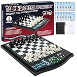 Electronic Chess Set with AI Voice Tutor – 2000 ELO Chess Computer for Adults & Beginners, Magnetic Portable Chess Board with LCD Display, for Chess Lovers (Voice system: English only)