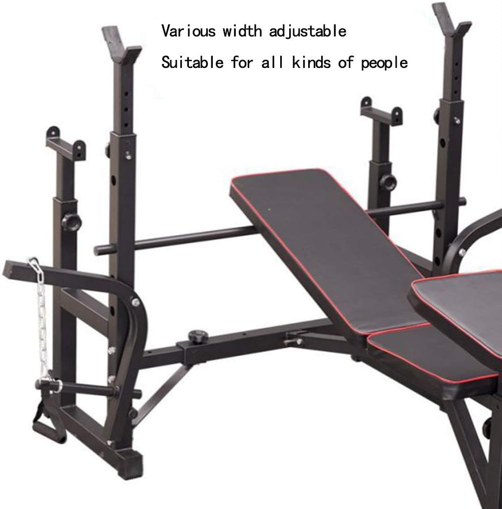 Olympic Bench Set, Bench Press for Full Body Workout & Home Gym Exercise, Fitness Machine Bench Strength Weights Equipment Without Barbell