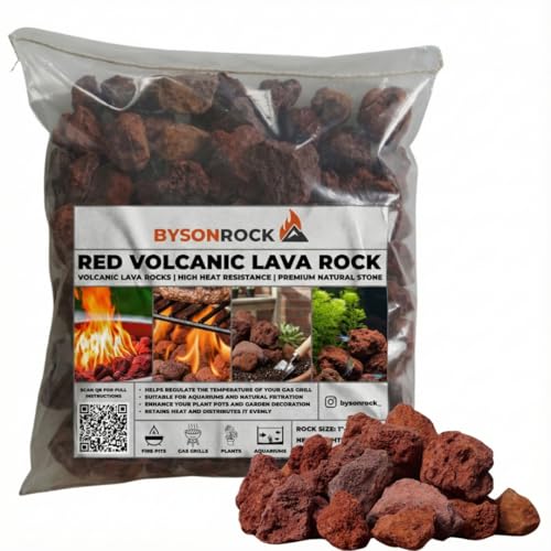 BYSONROCK Red Lava Rocks, 1–3...