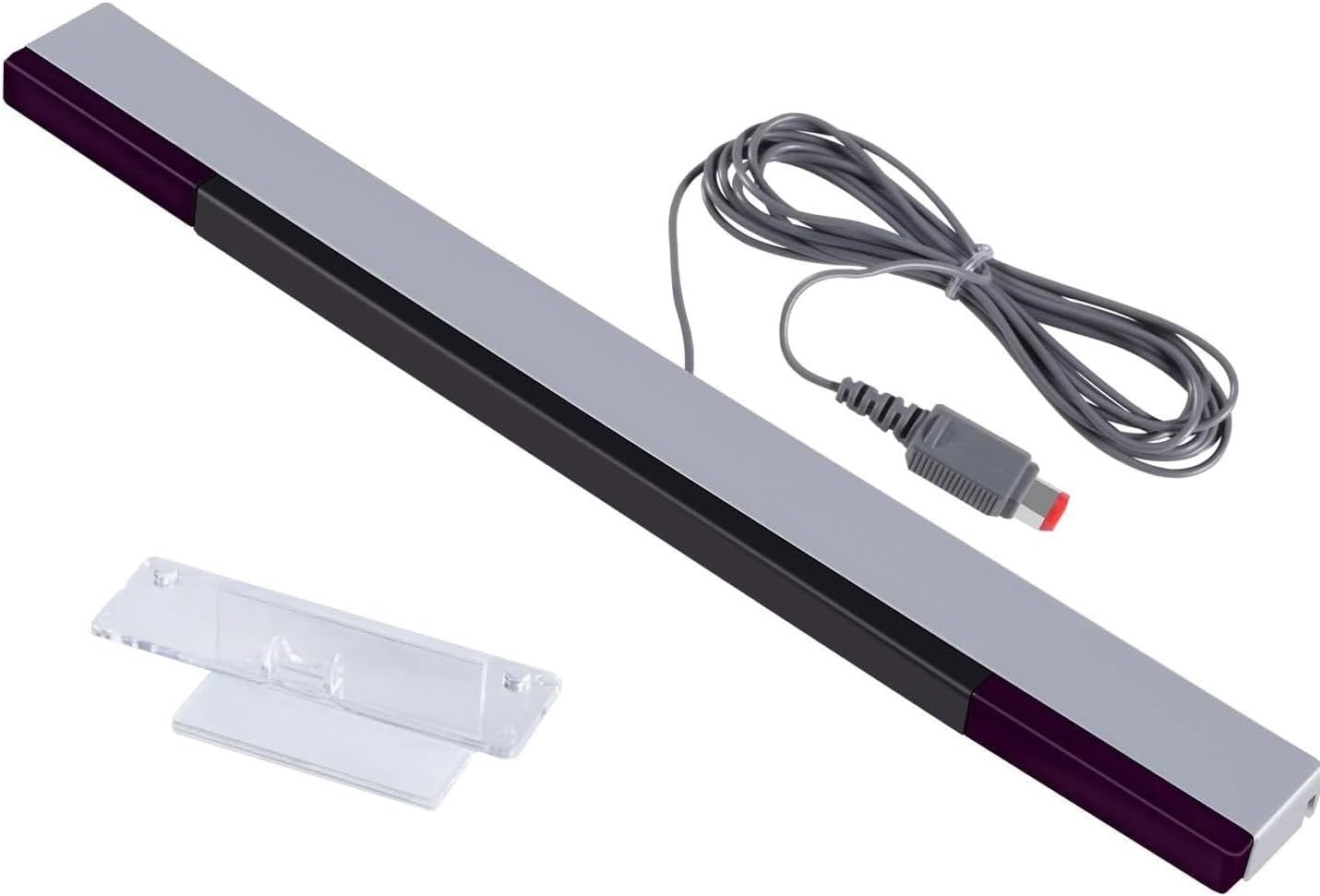 Infrared Sensor Bar, Wii Sensor, IR Signal Ray Sensor Bar, Wii Console Sensor Bar, Compatible with Nintendo Wii, Wii Mini, Wii U, Wii Y, Cable Length 2.40 Meters