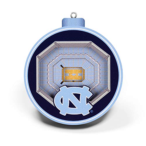 YouTheFan NCAA North Carolina Tar Heels 3D StadiumView Ornament - Dean E. Smith Center