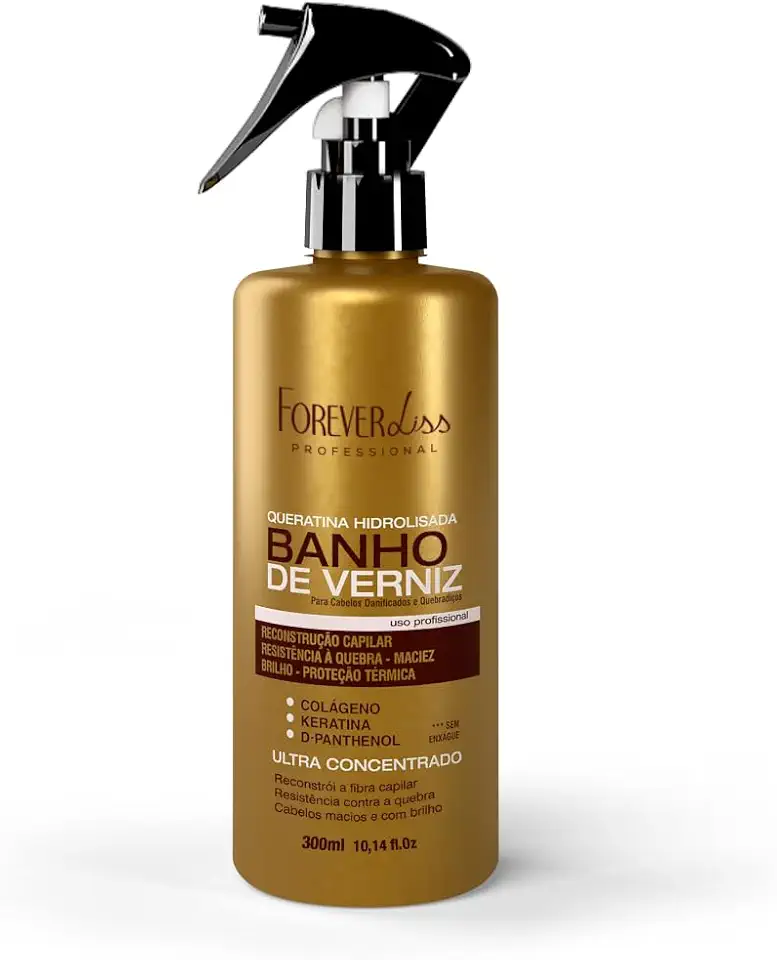 Queratina Hidrolisada Banho De Verniz Forever Liss 300ml