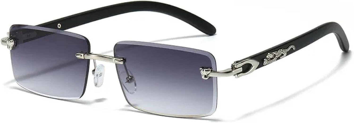 Fashion Small Rectangle Rimless Uv400