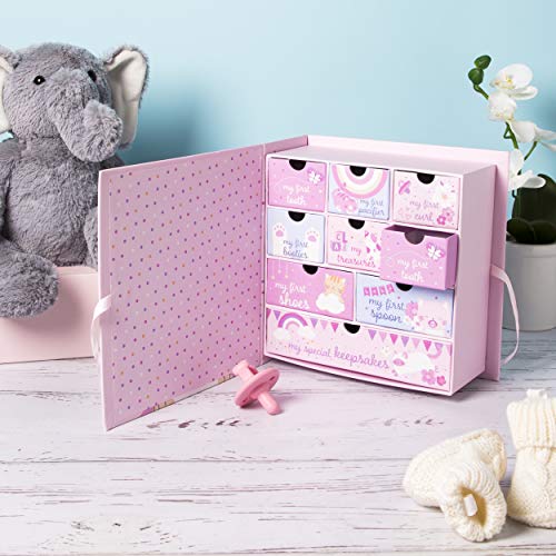 Baby Milestone Keepsake Storage Box: Track Treasured Memories - I Love You Cats