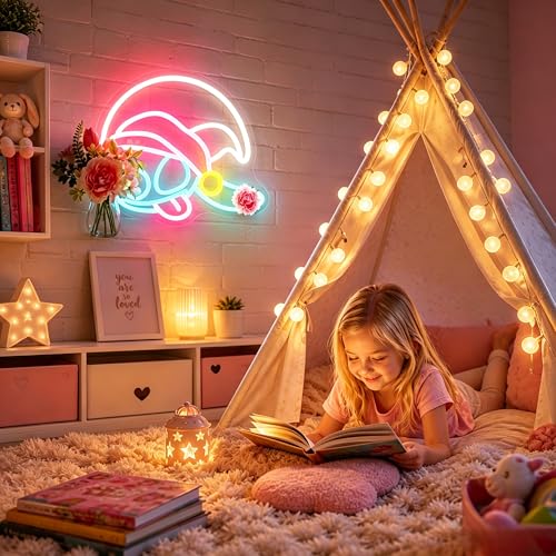 Image of Neon Sign, FPLL Neon Signs for Wall Decor Cute LED Sign for Man Cave Game Room Home Decor Bar Beer Light up Signs - USB Powered