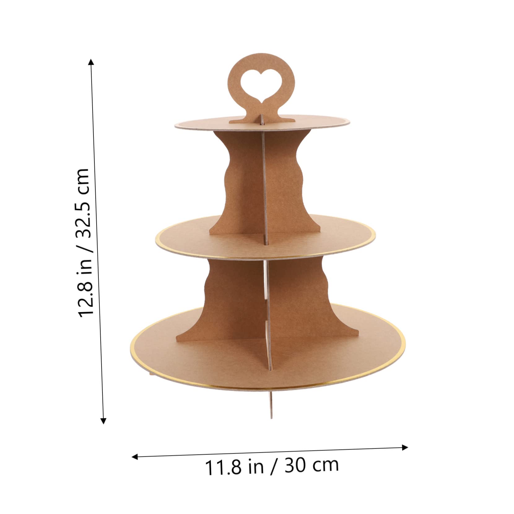 Cabilock 2pcs Decorative Paper Cupcake Stand Display Rack for Parties Birthdays and Weddings Capacity Dessert Holder for Cakes and Snacks