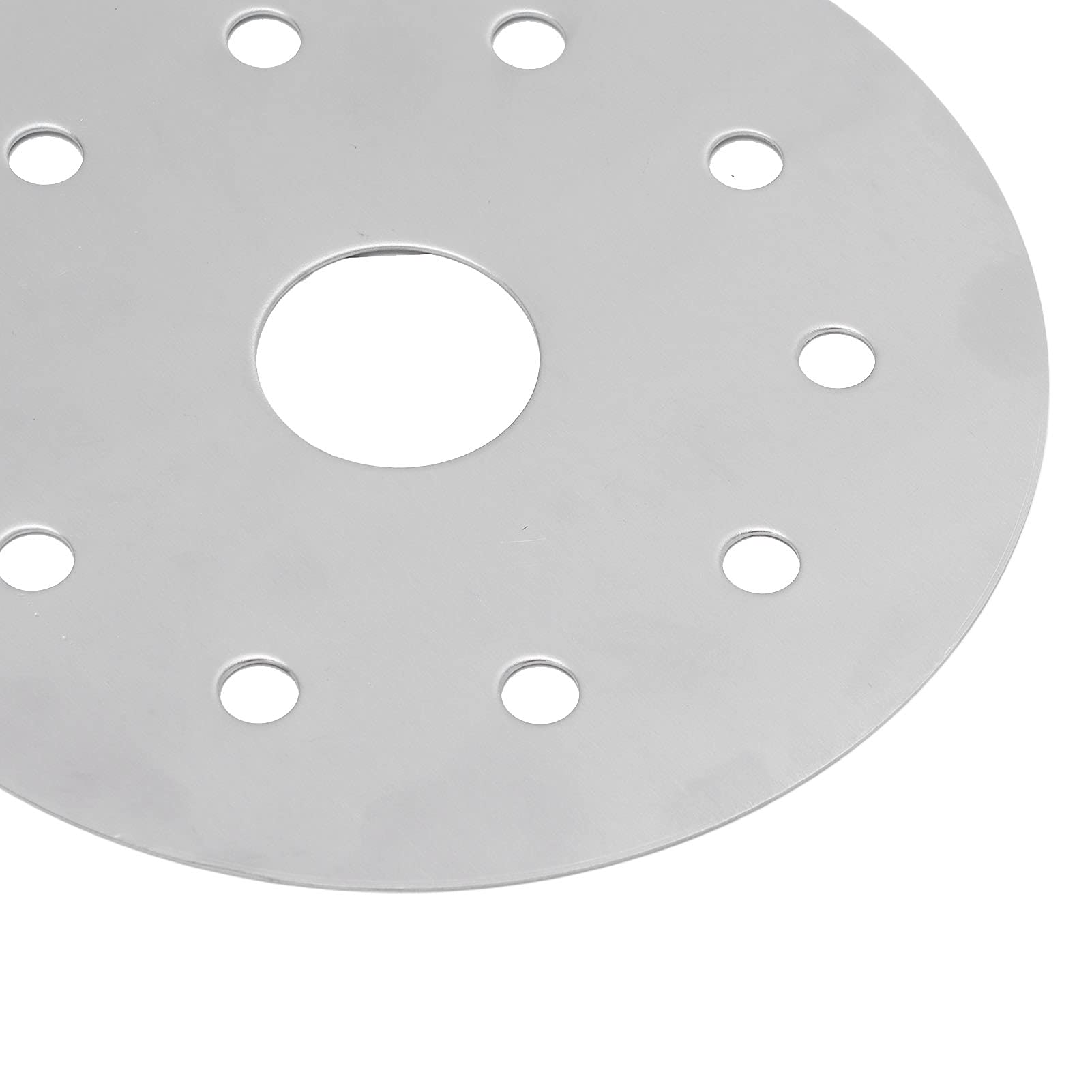Placa térmica, difusor de calor, de acero inoxidable, convertidor de placa de inducción para estufa de gas, disco convertidor de placa de vidrio (diámetro de 5.4 in) 5
