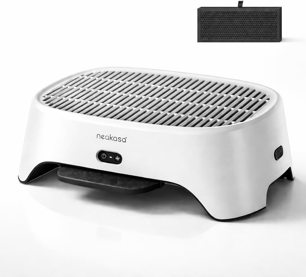 Neakasa Airstep, 2-in-1 Litter Box Air Purifier & Cat Step, 3-Mode Odor, Dust & Pet Hair Control, Air Filter Compatible with M1 Plus / M1 Lite and Most Automatic & Traditional Litter Boxes