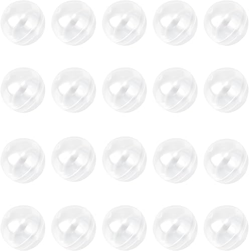 Miniatura 7 de 30 unids 28mm/1.1inch Round Capsules Clear Empty Vending Machine Cápsulas Contenedores para Máquinas de Gumball