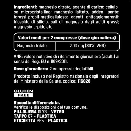 Tri Mag 60 compresse - magnesio citrato, magnesio lattato e magnesio L-pidolato - 5