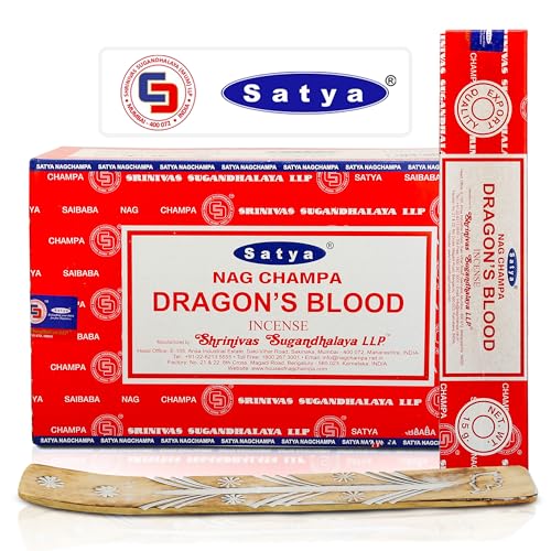 Satya Dragon Blood Incense Sticks 180g Bundle Pack