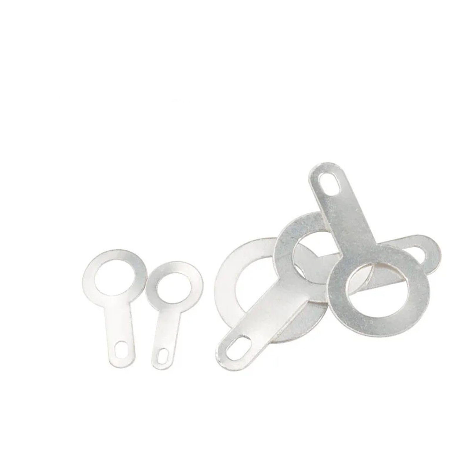 Cosses à une seule extrémité, Soudure circulaire en cuivre plaqué argent, 50 pièces, M2.2-M10.2(M2.7)